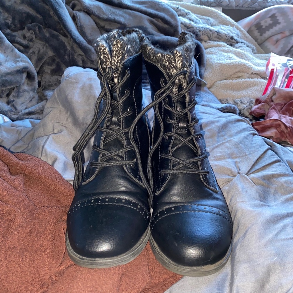 black boots